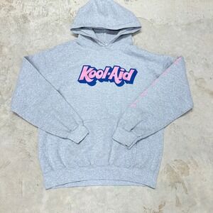 Kool-Aid Sharkleberry Fin Hoodie Gray Pullover Graphic‎ Print Small S Sweatshirt